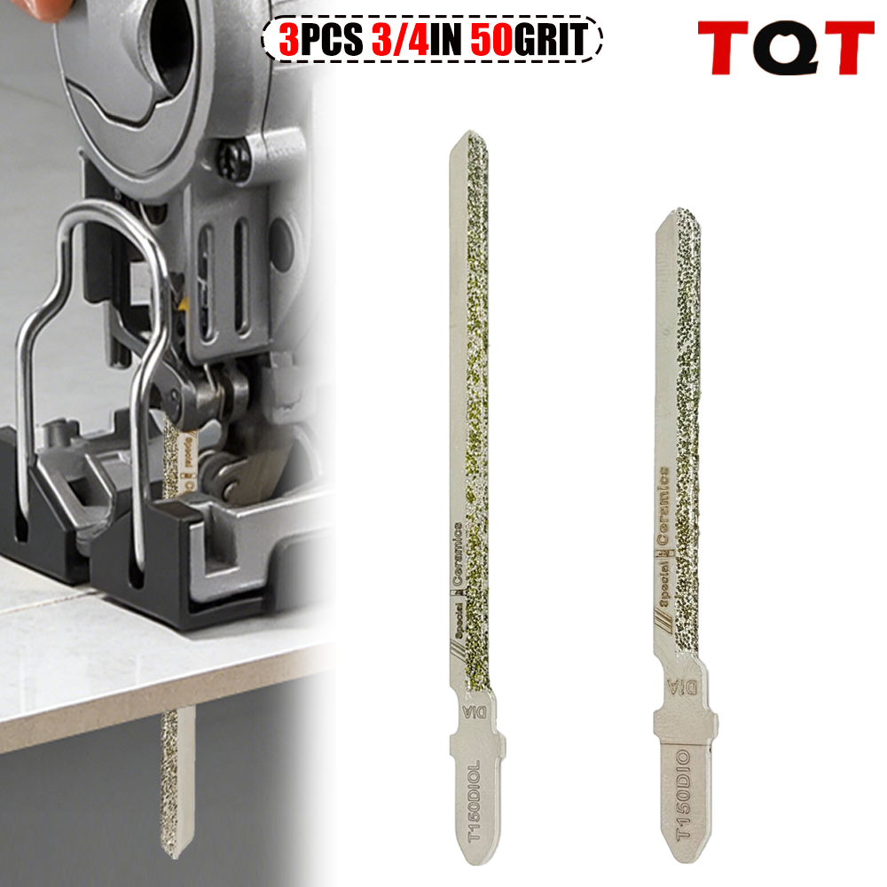Power Tools Jigsaw - 3Pc 3/4in 100mm Jigsaw Blade t