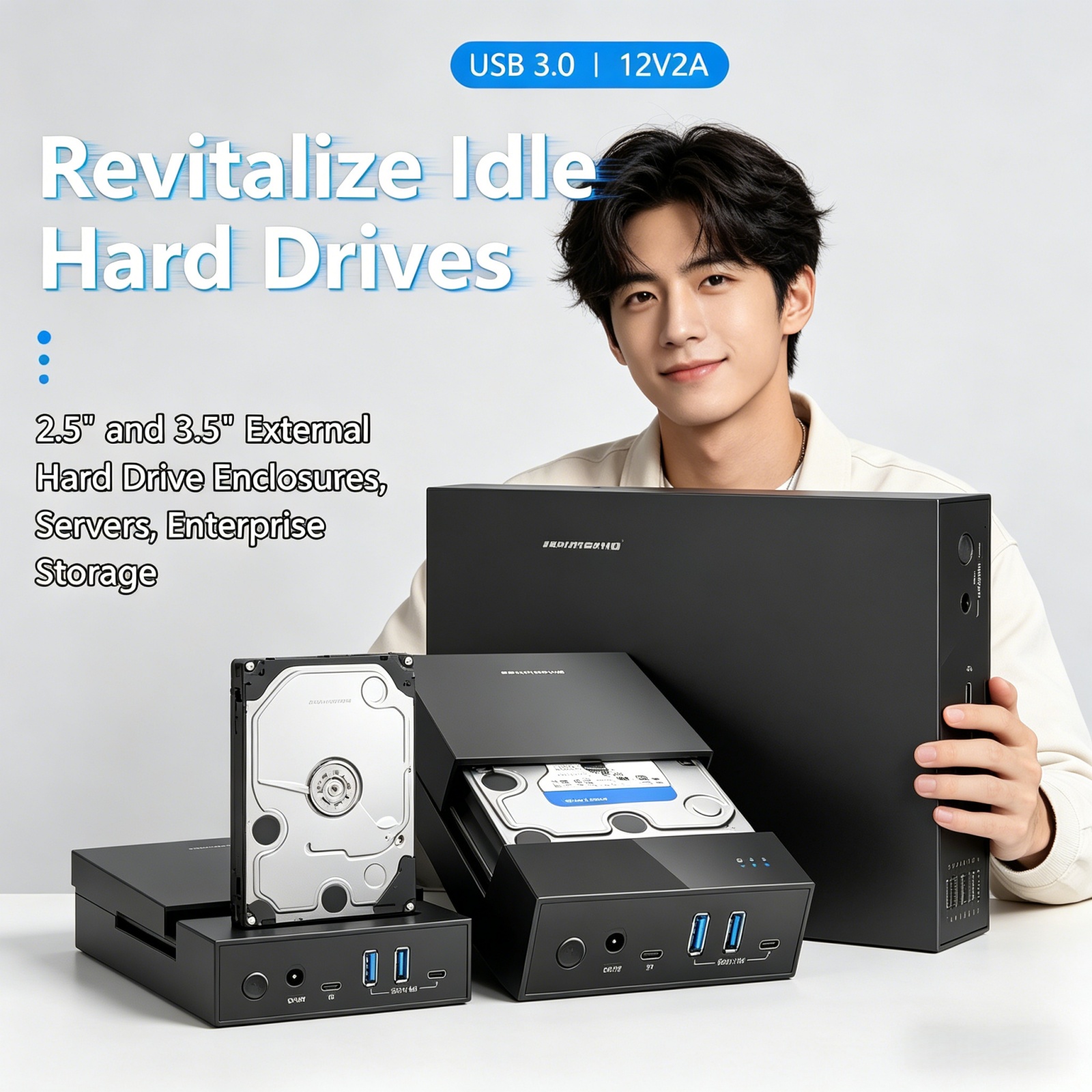 Power Tools Microsoft - 2026 Hot 2.5/3. 5 HDD/SSD Enclosure