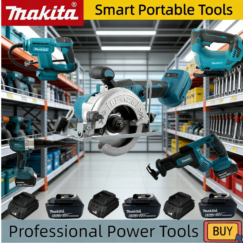 Power Tools Hammer - Makita Cordless 18V Power Tool Set: