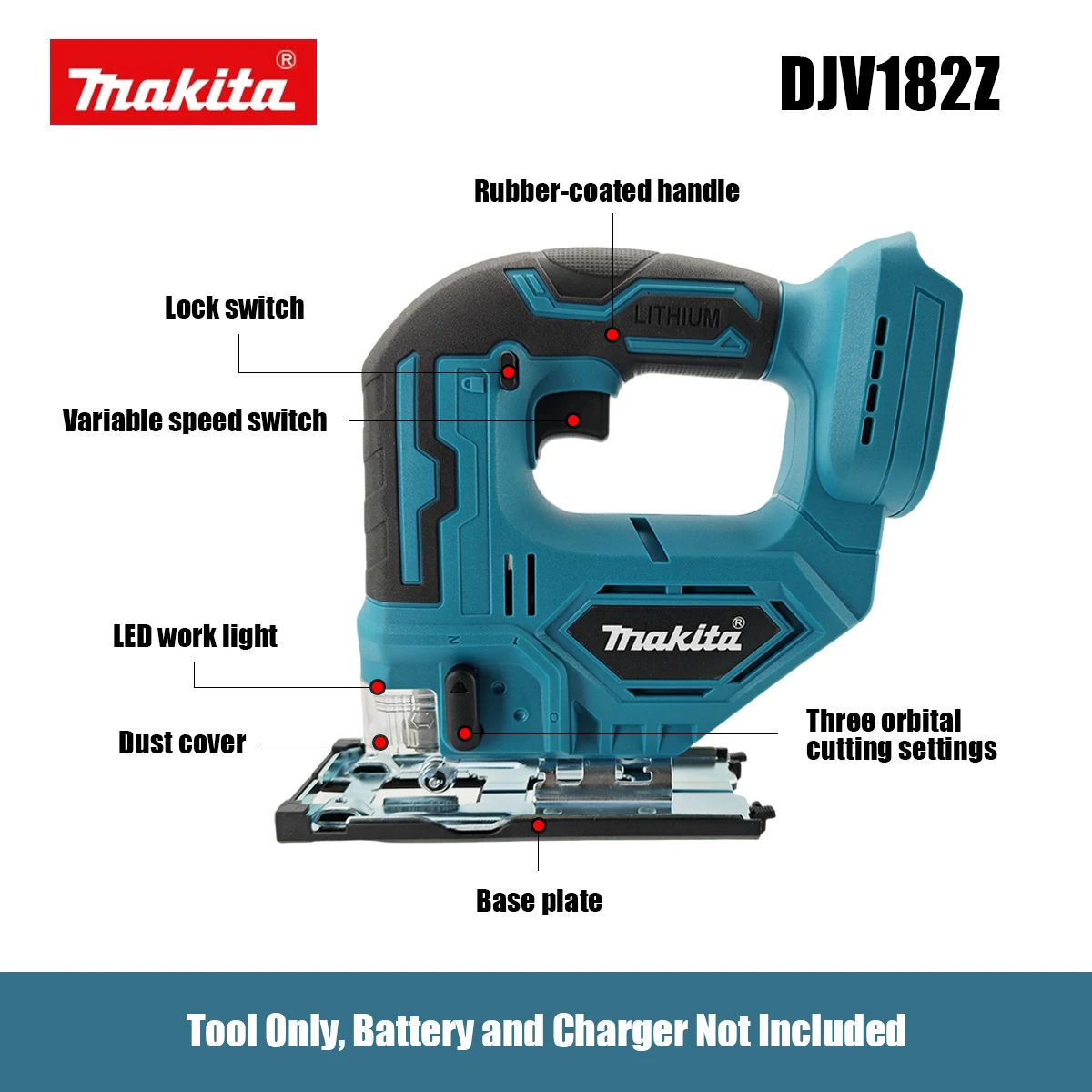 Makita DJV182Z Cordless Barrel – обзор и цена Power Tools Jigsaw