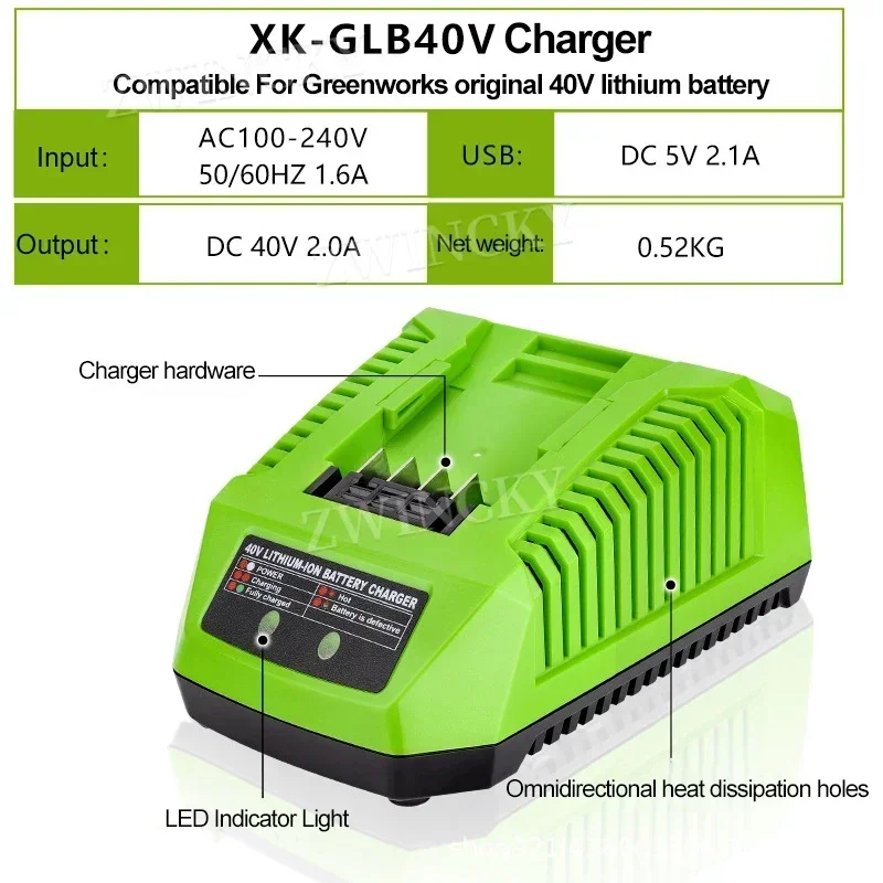 Replacement Charger For Greenw – обзор и цена Power Tools Green Color